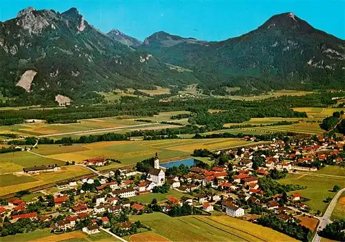 AK / Ansichtskarte  Flintsbach_Inn mit Heuberg Spitzstein und Kranzhorn Fliegeraufnahme Flintsbach Inn