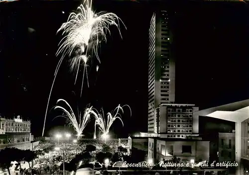 AK / Ansichtskarte  Cesenatico_IT Nocturno e fuochi d'artificio 