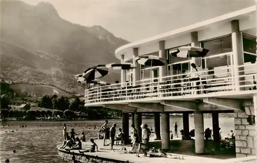 AK / Ansichtskarte  Le_Bourget-du-Lac_73_Savoie La Plage et la Dent du Chat 