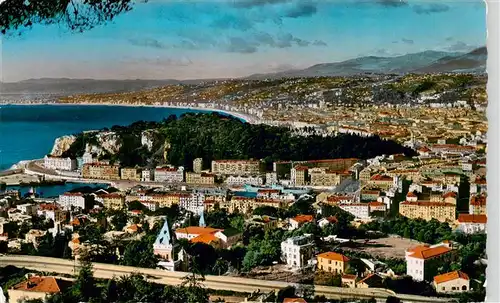 AK / Ansichtskarte  Nice__06_Nizza Vue generale sur la ville le port et le Chateau 