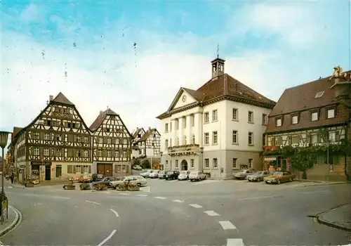 AK / Ansichtskarte  Eppingen Marktplatz 1000jaehrige Stadt der Fachwerkbauten Eppingen