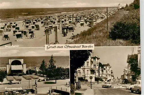 AK / Ansichtskarte  Bansin_Ostseebad Strand Kurpromenade Karl-Marx-Strasse Bansin_Ostseebad