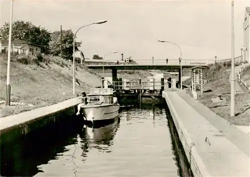 AK / Ansichtskarte  Fuerstenberg__Havel Schleuse 