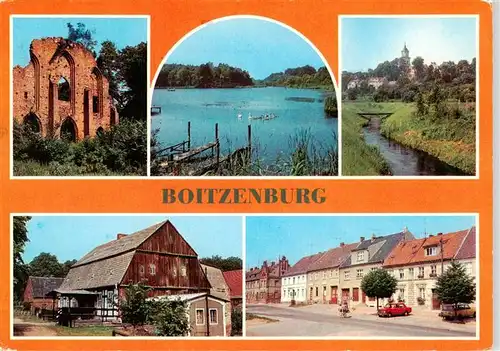 AK / Ansichtskarte  Boitzenburg Klosterruine Haussee Teilansicht Produktionsmuseum Klostermuehle August-Bebel-Strasse Boitzenburg