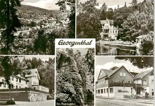 AK / Ansichtskarte  Georgenthal_Gotha Panorama Kurhotel Hotel Natur Rodebachtal Felsen Georgenthal Gotha