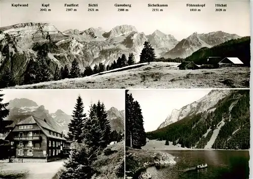 AK / Ansichtskarte  Grabs_SG Alpenpanorama Bergsee Kurhaus Voralp Grabs_SG