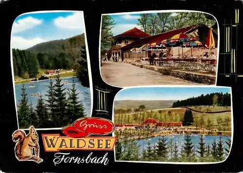 AK / Ansichtskarte  Fornsbach_Murrhardt Café Restaurant Waldsee Freibad 