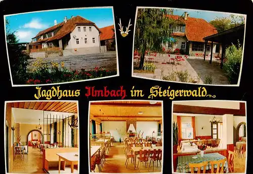 AK / Ansichtskarte  Kirchschoenbach Jagdhaus Ilmbach im Steigerwald Gastraeume Kirchschoenbach