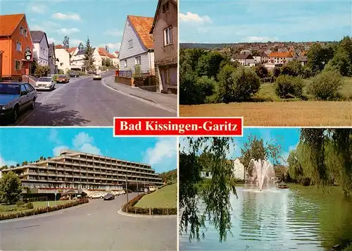 AK / Ansichtskarte  Garitz_Bad_Kissingen Teilansichten Schwanenteich Garitz_Bad_Kissingen