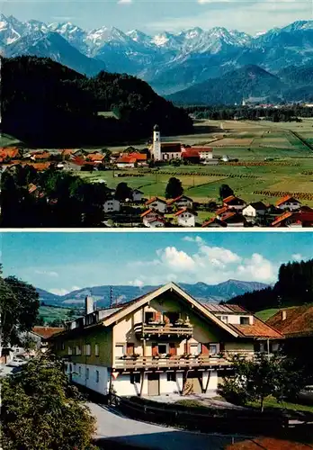 AK / Ansichtskarte  Altstaedten_Allgaeu Panorama Alpen Fremdenheim Gehring Altstaedten_Allgaeu