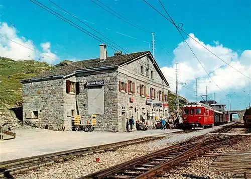 AK / Ansichtskarte  Bernina_GR Hospiz Eisenbahn Bernina_GR