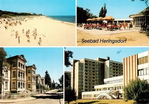 AK / Ansichtskarte  Heringsdorf__Ostseebad_Usedom Strand Strandcafé Eichenweg FDGB Urlauberrestaurant 