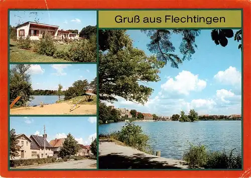 AK / Ansichtskarte 73879574 Flechtingen Bungalows Badestelle Lindenplatz Partie am Flechtinger See Flechtingen