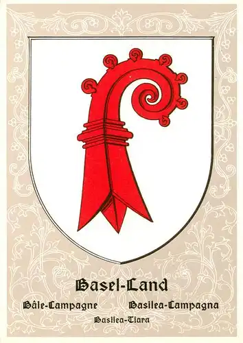 AK / Ansichtskarte  Basel_BS Basel Land Wappen Basel_BS