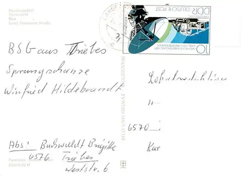 AK / Ansichtskarte 73879620 Triebes Neubaugebiet Teilansicht Bad Ernst Thaelmann Strasse Triebes