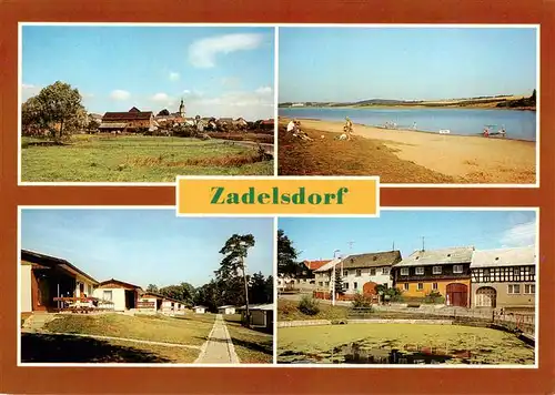 AK / Ansichtskarte  Zadelsdorf Panorama Strandbad Bungalowdorf Teilansicht Zadelsdorf