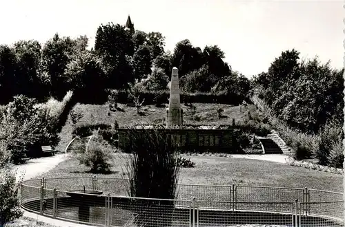 AK / Ansichtskarte  Kappelrodeck Park Gedenkstaette Kappelrodeck