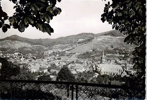 AK / Ansichtskarte 73879686 Kappelrodeck Panorama mit Kirche Kappelrodeck