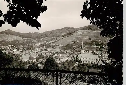 AK / Ansichtskarte 73879687 Kappelrodeck Panorama mit Kirche Kappelrodeck