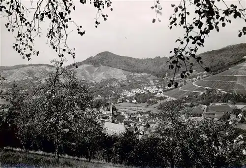 AK / Ansichtskarte  Kappelrodeck Panorama mit Kirche Kappelrodeck
