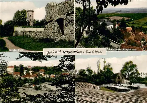 AK / Ansichtskarte 73879735 Tecklenburg Burg Blick von der Burgmauer Nordseite Freilichtbuehne Tecklenburg