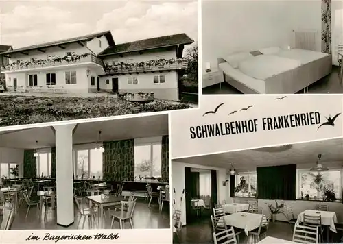 AK / Ansichtskarte 73879756 Frankenried_Geiersthal Pension Schwalbenhof Gastraeume Zimmer Frankenried_Geiersthal