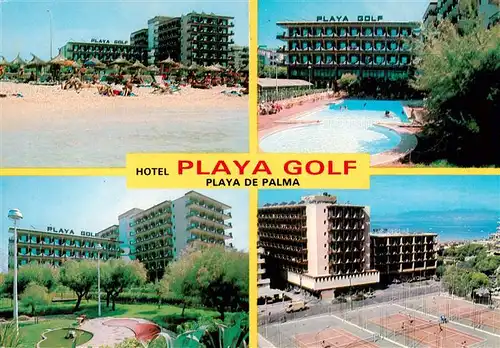 AK / Ansichtskarte 73879760 Palma_de_Mallorca_ES Hotel Playa Golf Strand Pool Park Tennisplaetze 