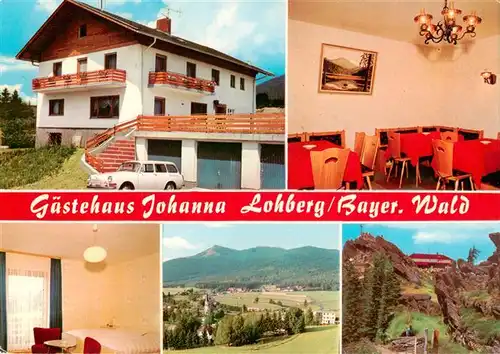 AK / Ansichtskarte 73879781 Lohberg_Lam Gaestehaus Johanna Gaststube Zimmer Panorama Lohberg_Lam