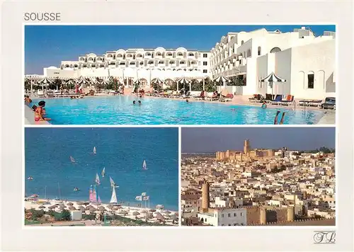 AK / Ansichtskarte  Sousse_Tunesie Hotel Green Park Strandpartie Panorama 