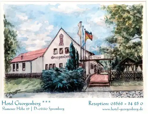 AK / Ansichtskarte  Spremberg_Niederlausitz Hotel Georgenberg Spremberg_Niederlausitz