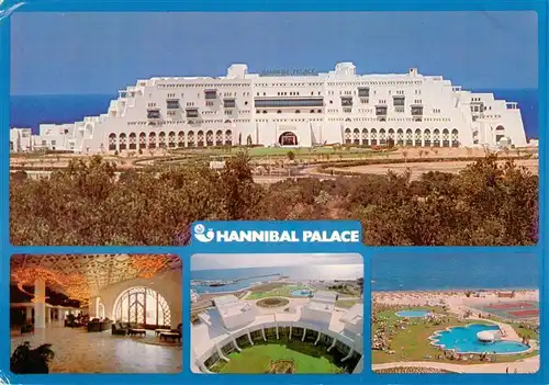 AK / Ansichtskarte  Sousse_Tunesie Hannibal Palace Foyer Fliegeraufnahme Pool Landschaft 