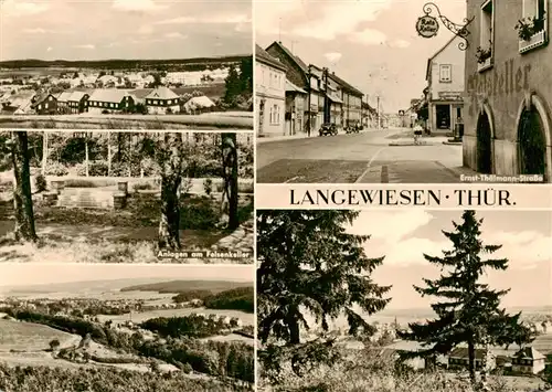 AK / Ansichtskarte  Langewiesen Panorama Anlagen am Felsenkeller Ernst Thaelmann Strasse Langewiesen