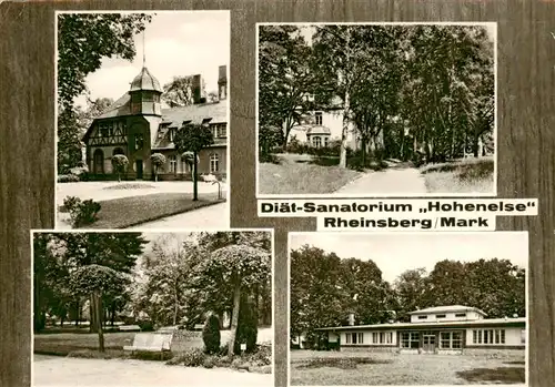 AK / Ansichtskarte  Rheinsberg Diaet Sanatorium Hohenelse Park Rheinsberg