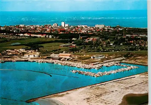 AK / Ansichtskarte  Norderney_Nordseebad Im Yachthafen Fliegeraufnahme Norderney_Nordseebad