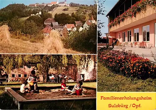 AK / Ansichtskarte 73879866 Sulzbuerg Familienerholungsheim Panorama Kinderspielplatz Veranda Sulzbuerg