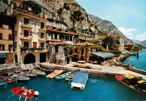 AK / Ansichtskarte  Limone_sul_Garda_IT Hafenpartie 