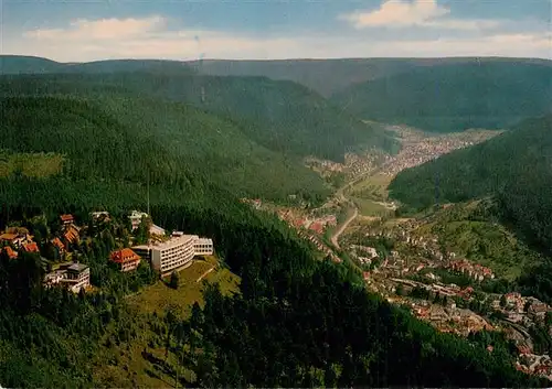 AK / Ansichtskarte  Wildbad_Schwarzwald Staatsbad Fliegeraufnahme Wildbad_Schwarzwald