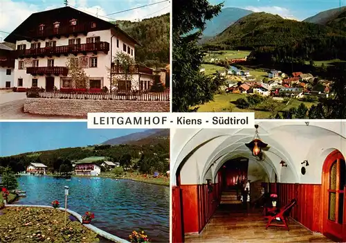 AK / Ansichtskarte  Kiens_Chienes_Pustertal_IT Pension Leitgamhof Flur Panorama Seepartie 