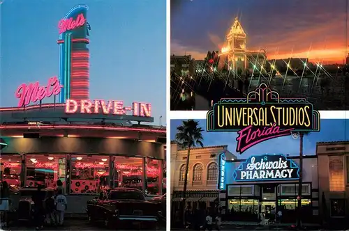 AK / Ansichtskarte  Florida_US-State Mels Drive Inn Universal Studios Schwabs Pharmacy Florida_US-State