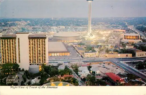 AK / Ansichtskarte  San_Antonio_Texas Tower of the Americas Air view 