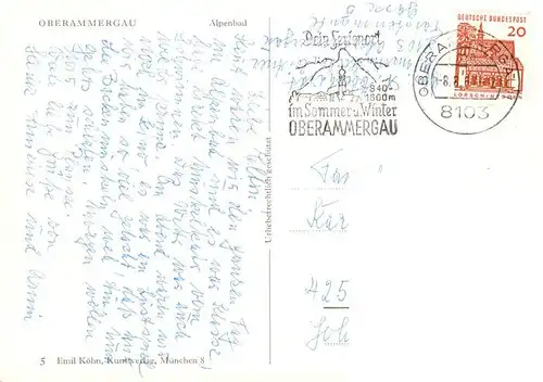 AK / Ansichtskarte  Oberammergau Alpenbad Oberammergau