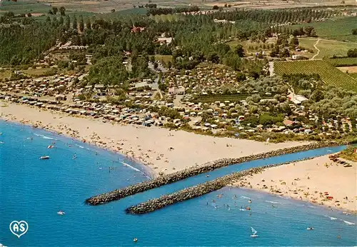 AK / Ansichtskarte  Vias Camping Les Flots Bleus Vue aerienne Vias