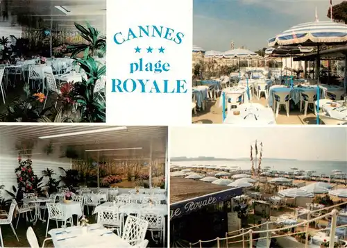 AK / Ansichtskarte  Cannes_06 Bar Restaurant La Croisette Plage Royale Vue partielle 