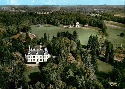 AK / Ansichtskarte  Douville Pont Saint Mamet Le Chateau de Lestaubiere Vue aerienne Douville