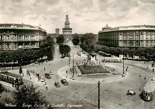 AK / Ansichtskarte  Milano_Mailand_IT Largo Cairoli e Castello Sforzesco 