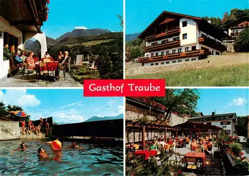 AK / Ansichtskarte 73880032 Barbian Gasthof Traube Terrasse Pool Barbian