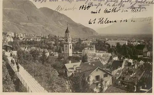 AK / Ansichtskarte  Merano_Meran_IT Passeggiata Tappeiner Panorama 