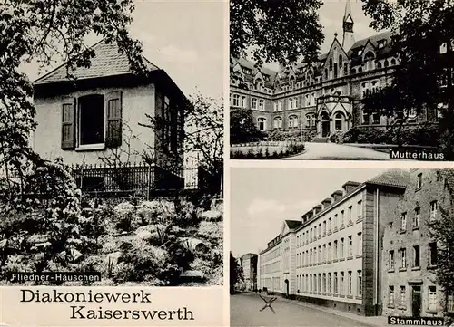 AK / Ansichtskarte  Kaiserswerth Diakoniewerk Fliedner Haeuschen Mutterhaus Stammhaus Kaiserswerth