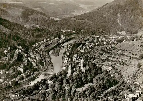 AK / Ansichtskarte  Altena_Lenne Fliegeraufnahme Altena_Lenne