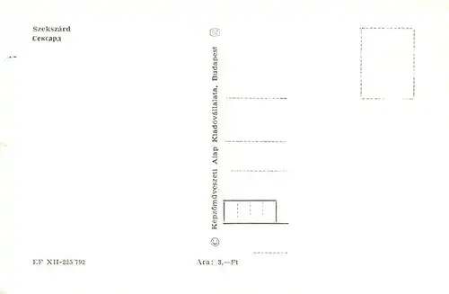AK / Ansichtskarte  Szekszard_HU Teilansichten Trachten 